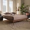 Baxton Studio Karine Walnut Brown Finished Wood Full Size Platform Bed Frame 156-9801 - alternate 5